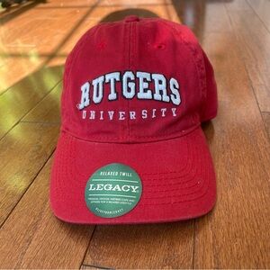 Rutgers University Logo Red White Cap